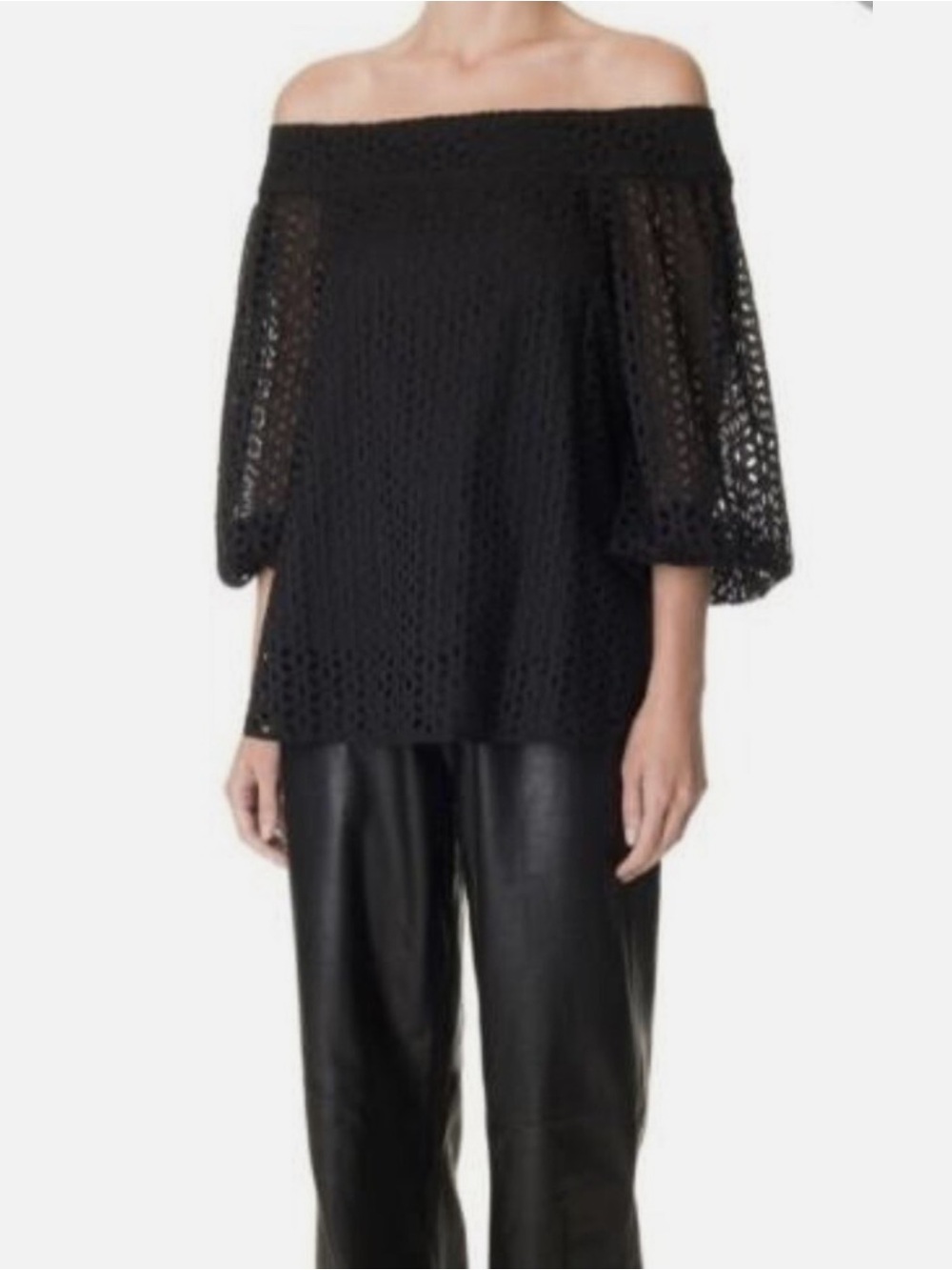 NWT Tibi eyelet off shoulder top